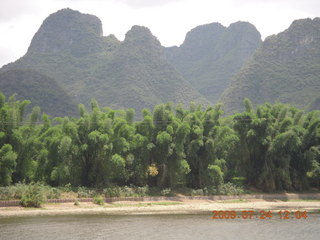 396 6xq. China eclipse - Li River  boat tour