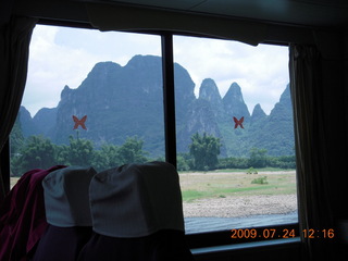 China eclipse - Li River  boat tour