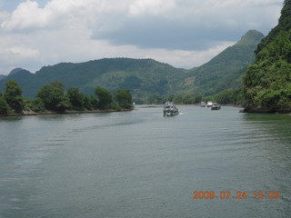 China eclipse - Li River  boat tour