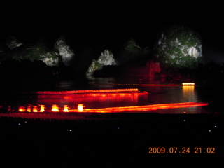 528 6xq. China eclipse - Yangshuo - Impression night show