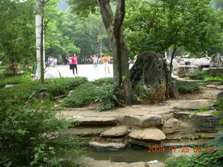 China eclipse - Yangshuo steps up the mountain