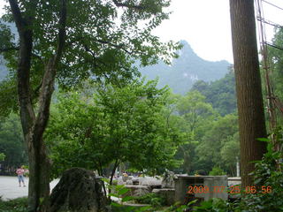 China eclipse - Yangshuo steps up the mountain