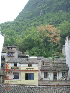 China eclipse - Yangshuo hotel view