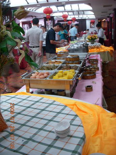 China eclipse - Yangshuo hotel breakfast