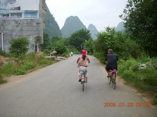 China eclipse - Yangshuo hotel view