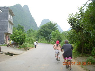 86 6xr. China eclipse - Yangshuo bicycle ride