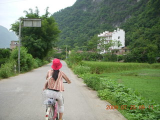 China eclipse - Yangshuo bicycle ride - Ling