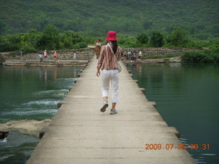 China eclipse - Yangshuo bicycle ride - walk to farm village