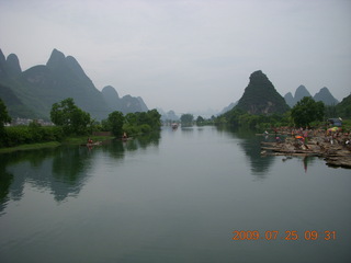 China eclipse - Yangshuo bicycle ride - walk to farm village