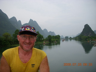 134 6xr. China eclipse - Yangshuo bicycle ride - walk to farm village - Adam