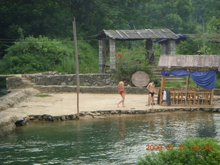 135 6xr. China eclipse - Yangshuo bicycle ride - walk to farm village