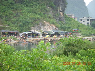 China eclipse - Yangshuo bicycle ride - walk to farm village