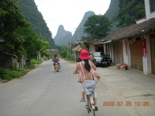 China eclipse - Yangshuo bicycle ride - Ling