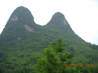 China eclipse - Yangshuo bicycle ride - Adam riding