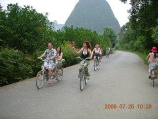 China eclipse - Yangshuo bicycle ride