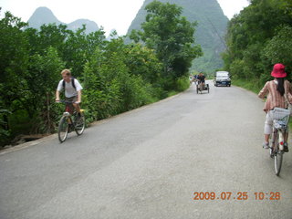 China eclipse - Yangshuo bicycle ride