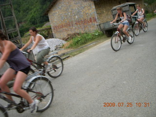 China eclipse - Yangshuo bicycle ride