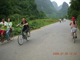 China eclipse - Yangshuo bicycle ride - Ling