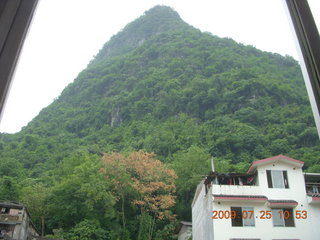 China eclipse - Yangshuo - view from hotel