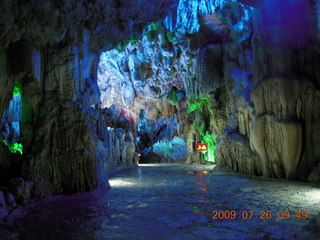 China eclipse - Guilin - Reed Flute Cave (really low light, extensive motion stabilization)