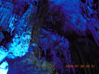 China eclipse - Guilin - Reed Flute Cave (really low light, extensive motion stabilization)