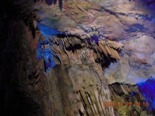 China eclipse - Guilin - Reed Flute Cave (really low light, extensive motion stabilization)