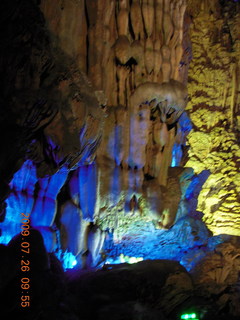 China eclipse - Guilin - Reed Flute Cave (really low light, extensive motion stabilization)