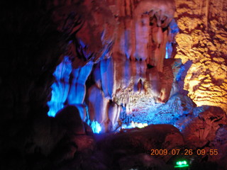 74 6xs. China eclipse - Guilin - Reed Flute Cave (really low light, extensive motion stabilization)