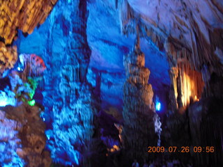 China eclipse - Guilin - Reed Flute Cave (really low light, extensive motion stabilization)