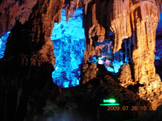 China eclipse - Guilin - Reed Flute Cave (really low light, extensive motion stabilization)