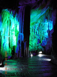 84 6xs. China eclipse - Guilin - Reed Flute Cave (really low light, extensive motion stabilization)