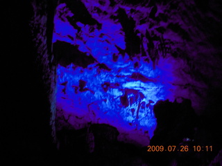 China eclipse - Guilin - Reed Flute Cave (really low light, extensive motion stabilization)