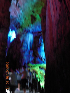 China eclipse - Guilin - Reed Flute Cave (really low light, extensive motion stabilization)