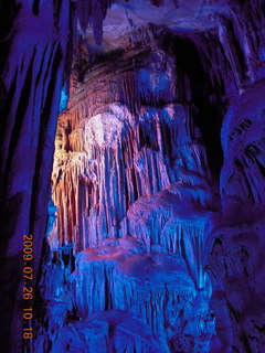 99 6xs. China eclipse - Guilin - Reed Flute Cave (really low light, extensive motion stabilization)