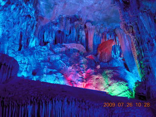 China eclipse - Guilin - Reed Flute Cave (really low light, extensive motion stabilization)