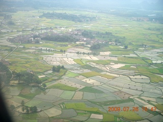 China eclipse - aerial - Guilin