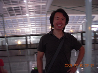 China eclipse - Xiaoyun (Jack) Xu at Beijing Airport train station