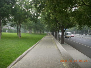 China eclipse - Beijing morning run