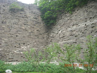 China eclipse - Beijing morning run - ancient Ming Dynasty wall