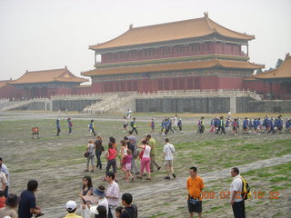 China eclipse - Beijing - Tianenman Square bridge