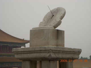China eclipse - Beijing - Forbidden City sundial