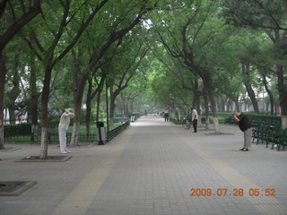 China eclipse - Beijing morning run