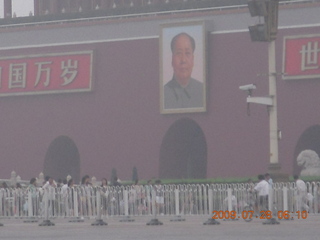 China eclipse - Beijing morning run - runner