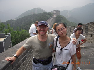 China eclipse - Beijing tour - Great Wall - Adam and fellow tourist