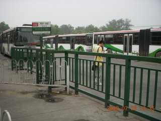 China eclipse - Beijing - bus