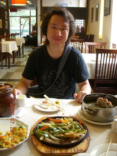 194 6xv. China eclipse - Beijing - Jack at lunch