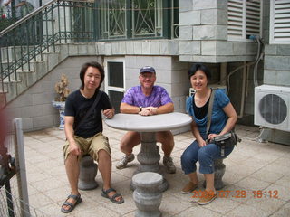 China eclipse - Beijing - dinner with Jack's parents - Jack and Adam