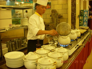 China eclipse - Beijing - dinner with Jack's parents