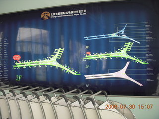 China eclipse - Beijing airport