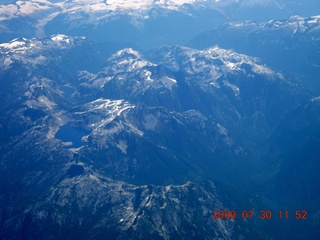 China eclipse - aerial - Canadian Rockies